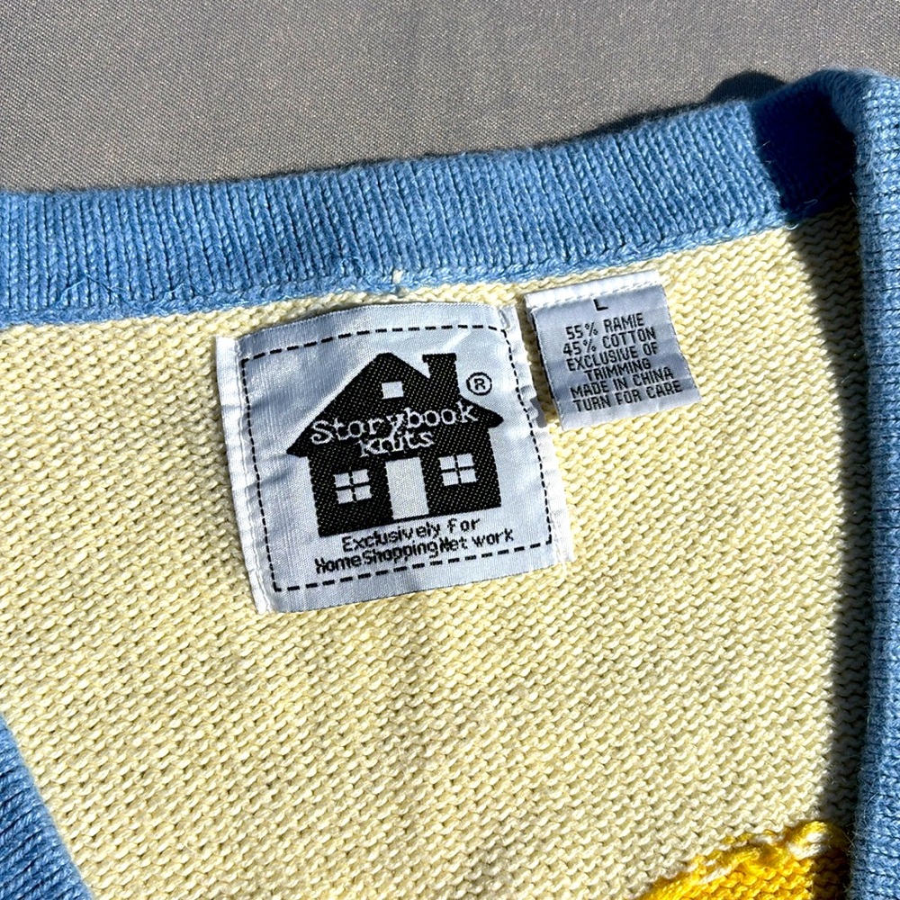 Storybook Knits Raggedy Ann & Andy Sweater sz L unisex - Picture 6 of 13